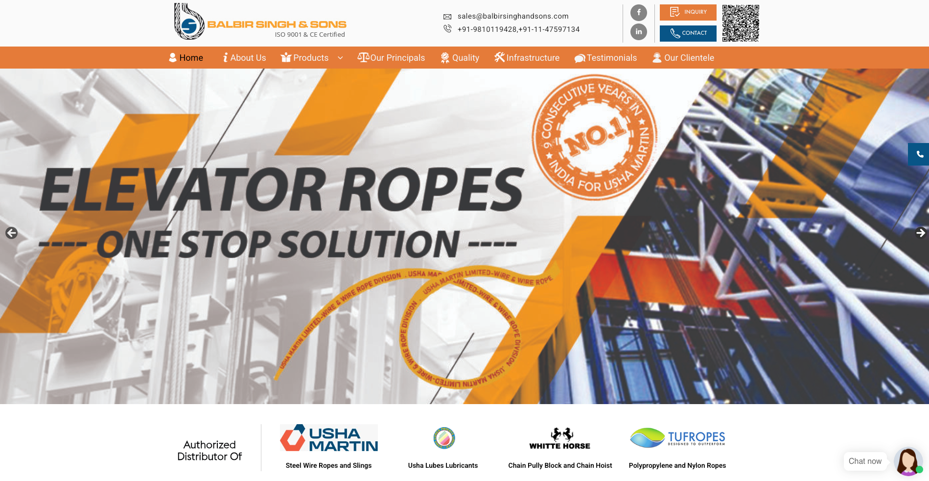 Balbir Singh & Sons - Industrial Lifting Equipment Website & SEO